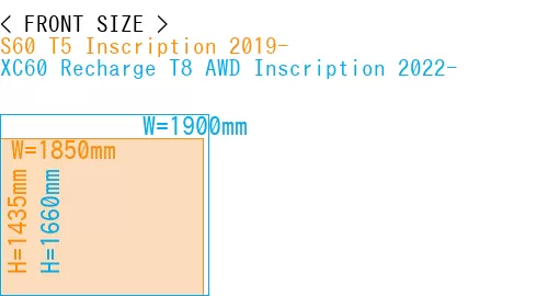 #S60 T5 Inscription 2019- + XC60 Recharge T8 AWD Inscription 2022-